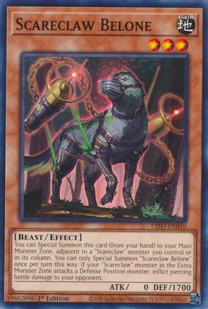 Scareclaw Belone [DIFO-EN010] Common - Yu-Gi-Oh! - Card Brawlers | Quebec | Canada |
