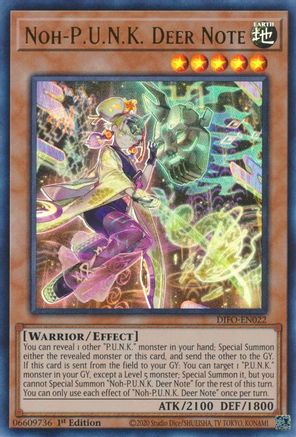 Noh-P.U.N.K. Deer Note [DIFO-EN022] Ultra Rare - Yu-Gi-Oh! - Card Brawlers | Quebec | Canada |