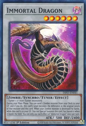 Immortal Dragon [DIFO-EN041] Super Rare - Yu-Gi-Oh! - Card Brawlers | Quebec | Canada |
