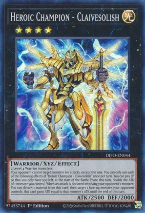 Heroic Champion - Claivesolish [DIFO-EN044] Super Rare - Yu-Gi-Oh! - Card Brawlers | Quebec | Canada |