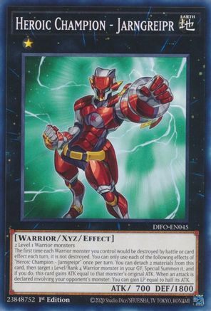Heroic Champion - Jarngreipr [DIFO-EN045] Common - Yu-Gi-Oh! - Card Brawlers | Quebec | Canada |