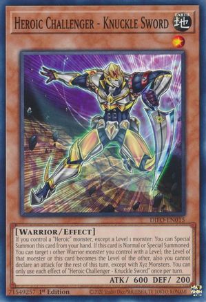 Heroic Challenger - Knuckle Sword [DIFO-EN015] Common - Yu-Gi-Oh! - Card Brawlers | Quebec | Canada |