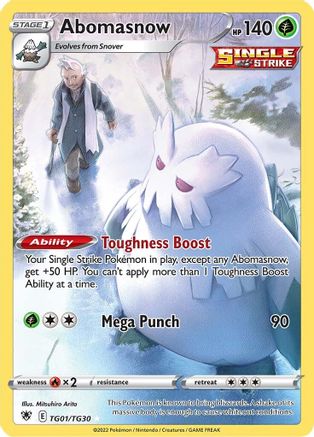 Abomasnow (TG01/TG30) [Sword & Shield: Astral Radiance] - Pokémon - Card Brawlers | Quebec | Canada |