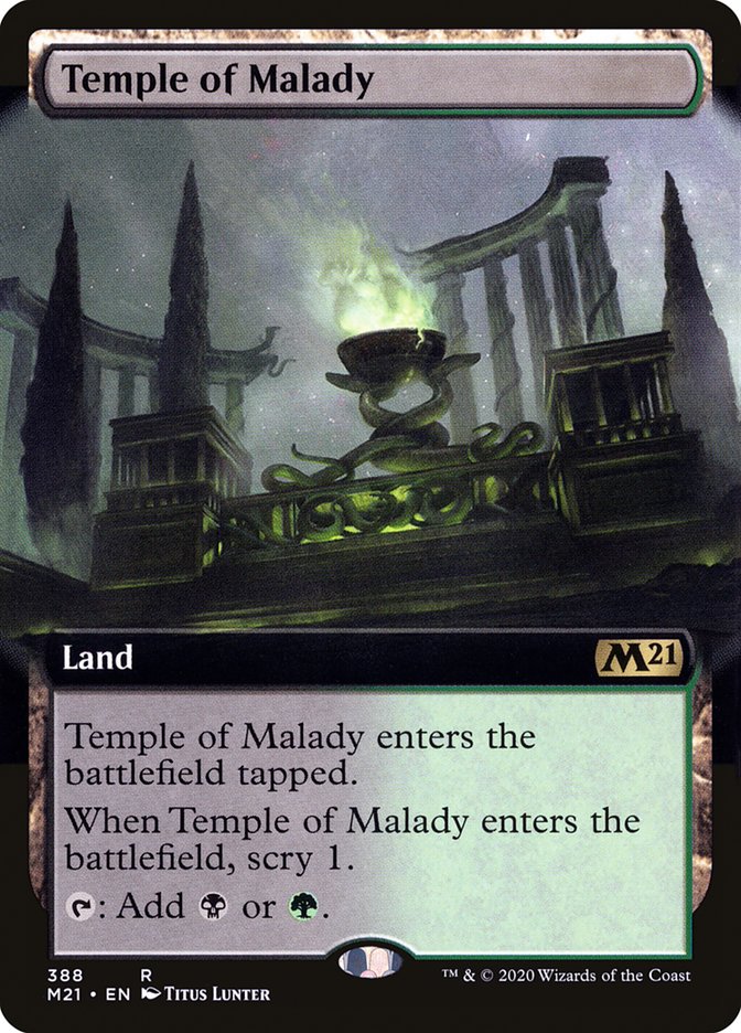 Temple of Malady (Extended Art) [Core Set 2021] - Magic: The Gathering - Card Brawlers | Quebec | Canada |