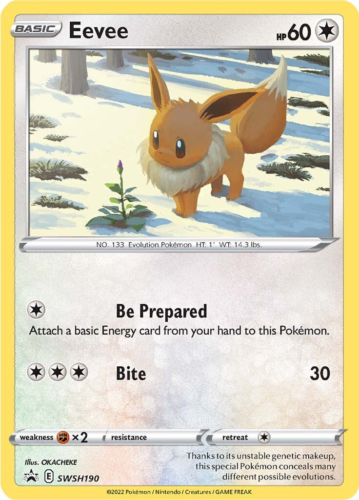Eevee (SWSH190) [Sword & Shield: Black Star Promos] - Pokémon - Card Brawlers | Quebec | Canada |