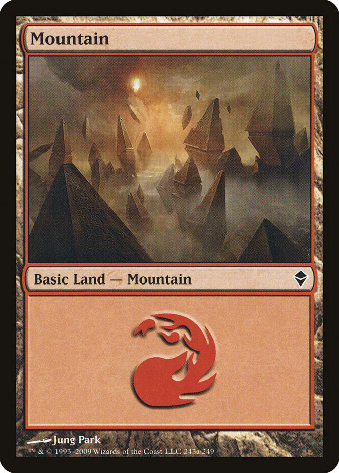 Mountain (243a) [Zendikar] - Magic: The Gathering - Card Brawlers | Quebec | Canada |