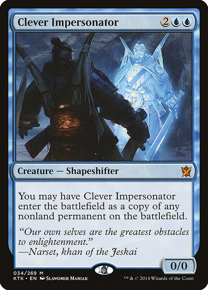 Clever Impersonator [Khans of Tarkir] - Magic: The Gathering - Card Brawlers | Quebec | Canada |