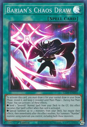 Barian's Chaos Draw [LED9-EN005] Super Rare - Yu-Gi-Oh! - Card Brawlers | Quebec | Canada |