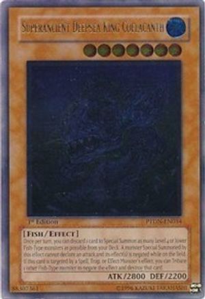 Superancient Deepsea King Coelacanth [PTDN-EN034] Ultimate Rare - Yu-Gi-Oh! - Card Brawlers | Quebec | Canada |