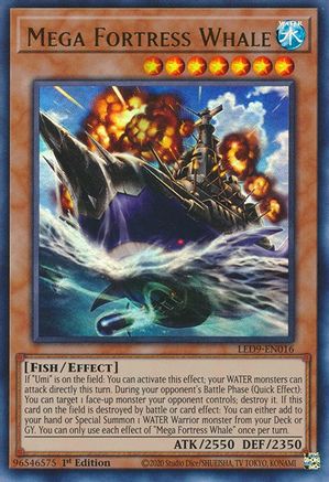 Mega Fortress Whale [LED9-EN016] Ultra Rare - Yu-Gi-Oh! - Card Brawlers | Quebec | Canada |