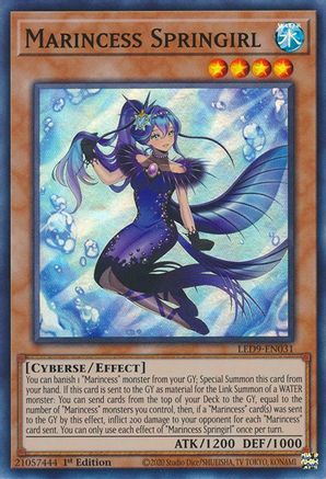 Marincess Springirl [LED9-EN031] Super Rare - Yu-Gi-Oh! - Card Brawlers | Quebec | Canada |
