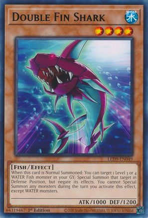 Double Fin Shark [LED9-EN049] Rare - Yu-Gi-Oh! - Card Brawlers | Quebec | Canada |