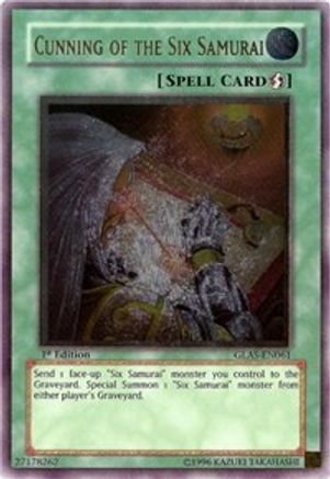 Cunning of the Six Samurai [GLAS-EN061] Ultimate Rare - Yu-Gi-Oh! - Card Brawlers | Quebec | Canada |