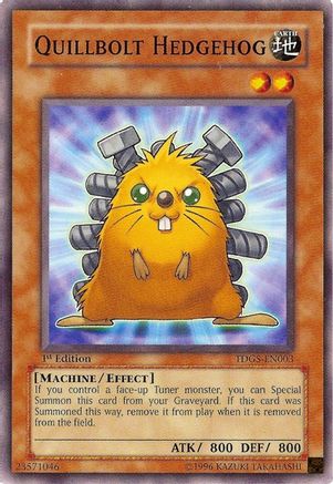 Quillbolt Hedgehog [TDGS-EN003] Common - Yu-Gi-Oh! - Card Brawlers | Quebec | Canada |