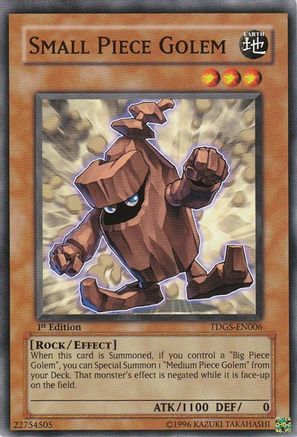 Small Piece Golem [TDGS-EN006] Common - Yu-Gi-Oh! - Card Brawlers | Quebec | Canada |