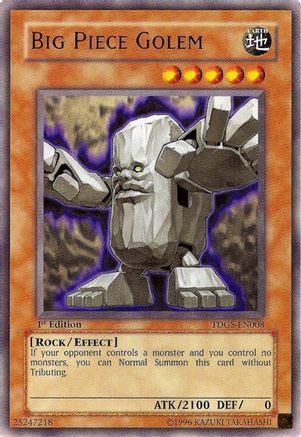 Big Piece Golem [TDGS-EN008] Rare - Yu-Gi-Oh! - Card Brawlers | Quebec | Canada |