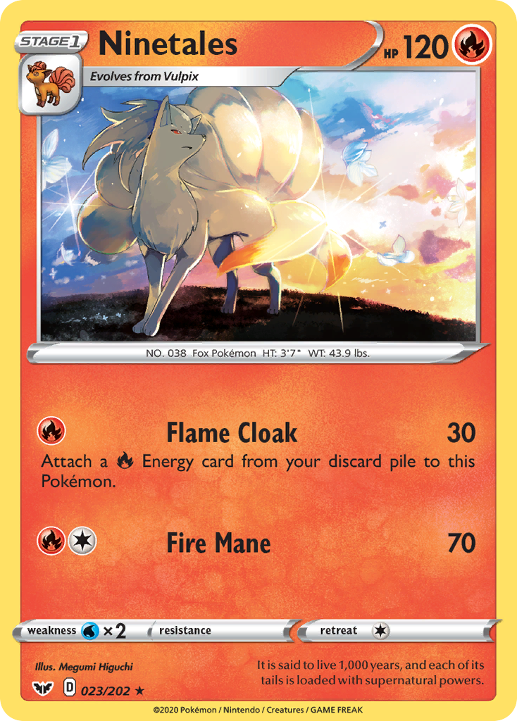 Ninetales (023/202) [Sword & Shield: Base Set] - Pokémon - Card Brawlers | Quebec | Canada |