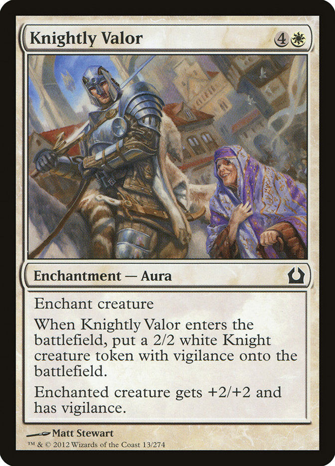Knightly Valor [Return to Ravnica] - Magic: The Gathering - Card Brawlers | Quebec | Canada |