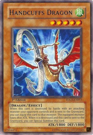 Handcuffs Dragon [TDGS-EN013] Rare - Yu-Gi-Oh! - Card Brawlers | Quebec | Canada |
