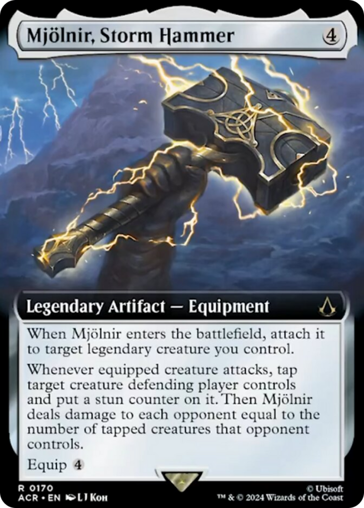 Mjolnir, Storm Hammer (Extended Art) [Assassin's Creed] - Magic: The Gathering - Card Brawlers | Quebec | Canada |