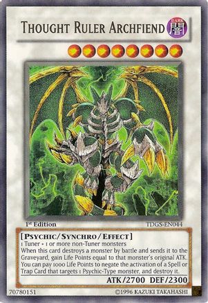 Thought Ruler Archfiend [TDGS-EN044] Ultra Rare - Yu-Gi-Oh! - Card Brawlers | Quebec | Canada |