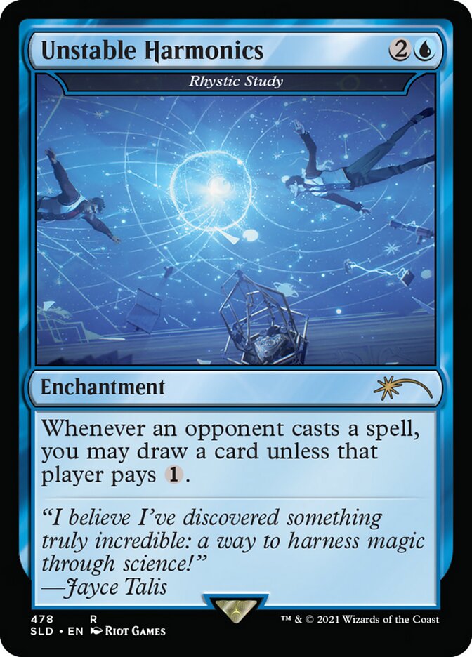 Rhystic Study - Unstable Harmonics [Secret Lair Drop Series] - Magic: The Gathering - Card Brawlers | Quebec | Canada |