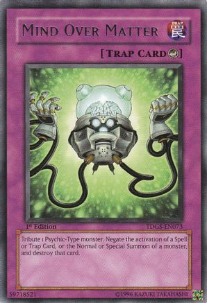 Mind Over Matter [TDGS-EN073] Rare - Yu-Gi-Oh! - Card Brawlers | Quebec | Canada |