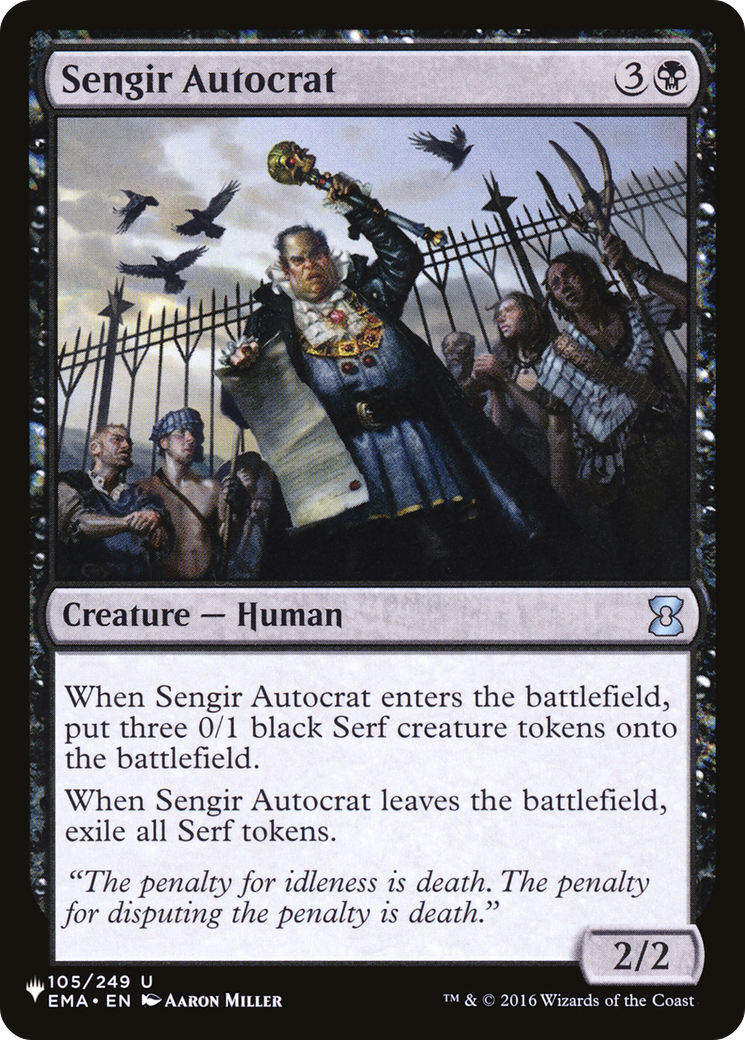 Sengir Autocrat [The List] - Magic: The Gathering - Card Brawlers | Quebec | Canada |