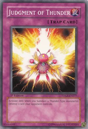 Judgment of Thunder [TDGS-EN077] Common - Yu-Gi-Oh! - Card Brawlers | Quebec | Canada |