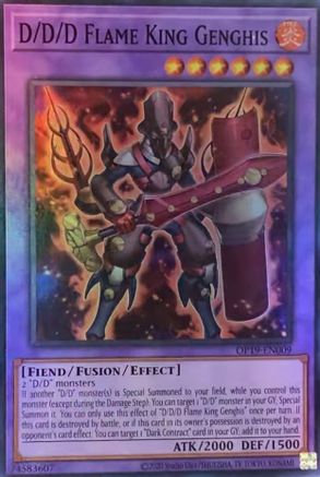 D/D/D Flame King Genghis [OP19-EN009] Super Rare - Yu-Gi-Oh! - Card Brawlers | Quebec | Canada |