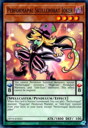 Performapal Skullcrobat Joker [OP19-EN021] Common - Yu-Gi-Oh! - Card Brawlers | Quebec | Canada |