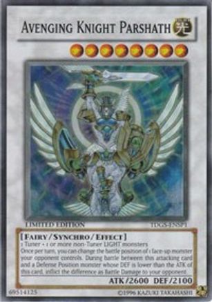 Avenging Knight Parshath [TDGS-ENSP1] Super Rare - Yu-Gi-Oh! - Card Brawlers | Quebec | Canada |