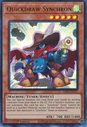 Quickdraw Synchron [LDS3-EN117] Ultra Rare - Yu-Gi-Oh! - Card Brawlers | Quebec | Canada |