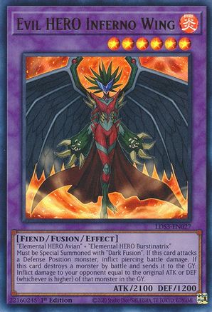 Evil HERO Inferno Wing [LDS3-EN027] Ultra Rare - Yu-Gi-Oh! - Card Brawlers | Quebec | Canada |