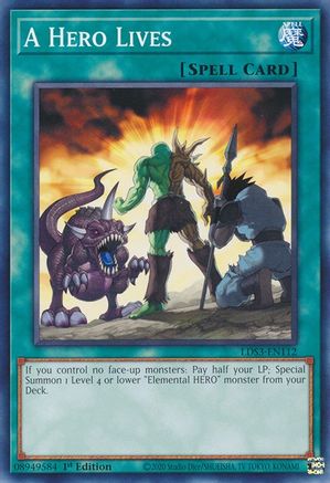 A Hero Lives [LDS3-EN112] Common - Yu-Gi-Oh! - Card Brawlers | Quebec | Canada |