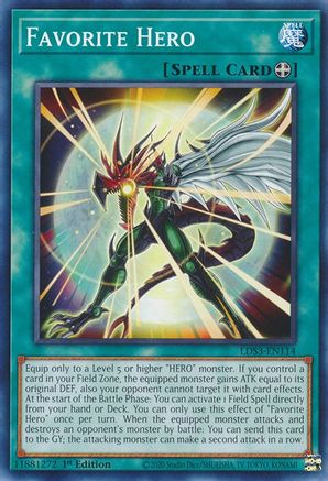 Favorite Hero [LDS3-EN114] Common - Yu-Gi-Oh! - Card Brawlers | Quebec | Canada |