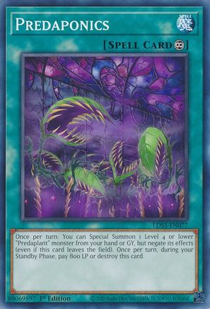 Predaponics [LDS3-EN077] Common - Yu-Gi-Oh! - Card Brawlers | Quebec | Canada |