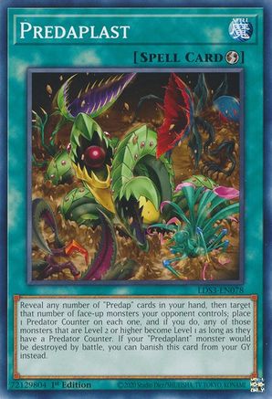 Predaplast [LDS3-EN078] Common - Yu-Gi-Oh! - Card Brawlers | Quebec | Canada |