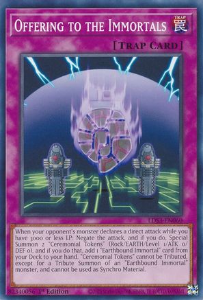 Offering to the Immortals [LDS3-EN060] Common - Yu-Gi-Oh! - Card Brawlers | Quebec | Canada |