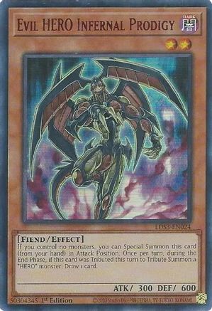 Evil HERO Infernal Prodigy (Red) [LDS3-EN024] Ultra Rare - Yu-Gi-Oh! - Card Brawlers | Quebec | Canada |