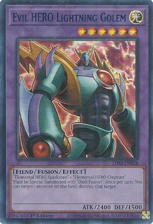 Evil HERO Lightning Golem (Blue) [LDS3-EN028] Ultra Rare - Yu-Gi-Oh! - Card Brawlers | Quebec | Canada |