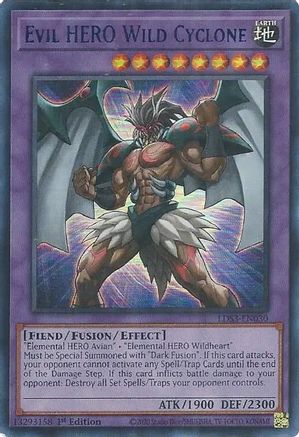 Evil HERO Wild Cyclone (Blue) [LDS3-EN030] Ultra Rare - Yu-Gi-Oh! - Card Brawlers | Quebec | Canada |