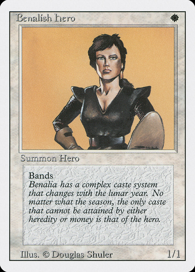 Benalish Hero [Revised Edition] - Magic: The Gathering - Card Brawlers | Quebec | Canada |