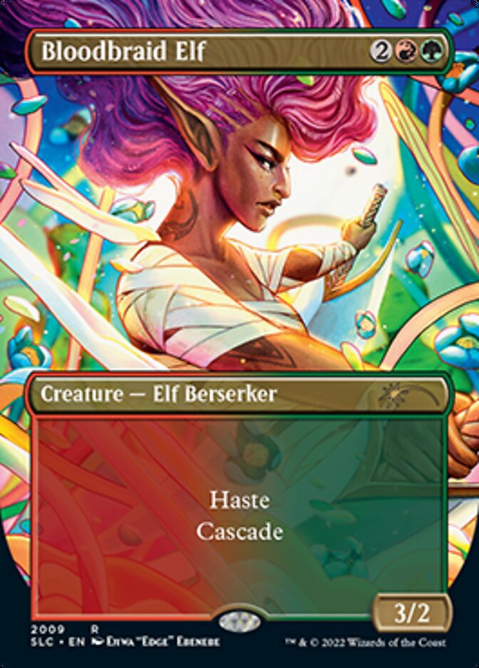 Bloodbraid Elf (Borderless Alternate Art) [Secret Lair Countdown Kit] - Magic: The Gathering - Card Brawlers | Quebec | Canada |