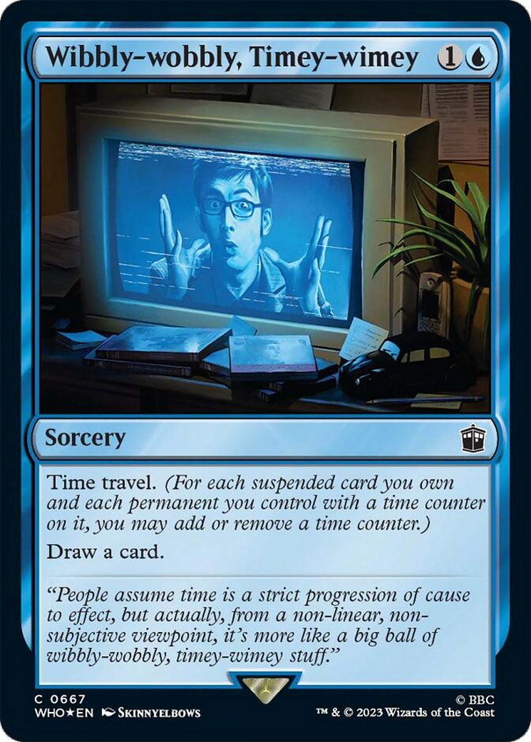 Wibbly-wobbly, Timey-wimey (Surge Foil) [Doctor Who] - Magic: The Gathering - Card Brawlers | Quebec | Canada |
