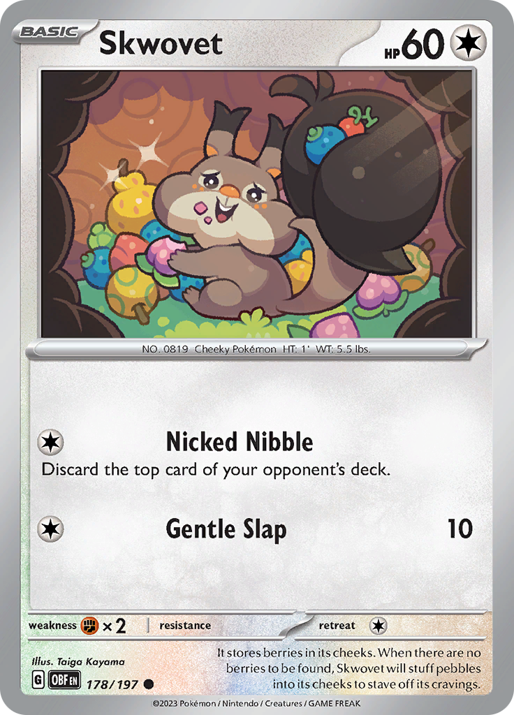 Skwovet (178/197) [Scarlet & Violet: Obsidian Flames] - Pokémon - Card Brawlers | Quebec | Canada |