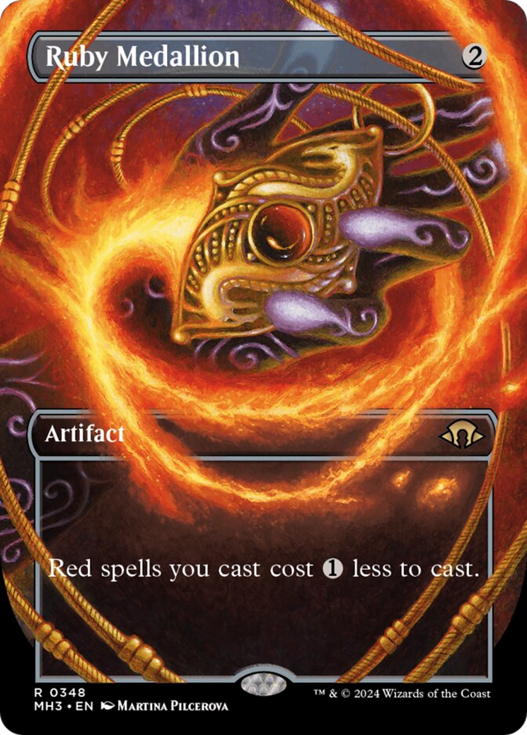 Ruby Medallion (Borderless) [Modern Horizons 3] - Magic: The Gathering - Card Brawlers | Quebec | Canada |