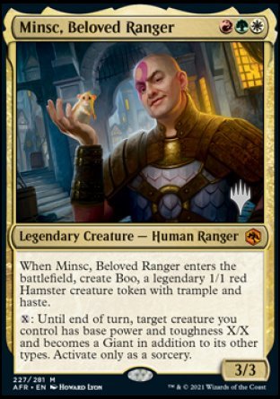 Minsc, Beloved Ranger (Promo Pack) [Dungeons & Dragons: Adventures in the Forgotten Realms Promos] - Magic: The Gathering - Card Brawlers | Quebec | Canada |