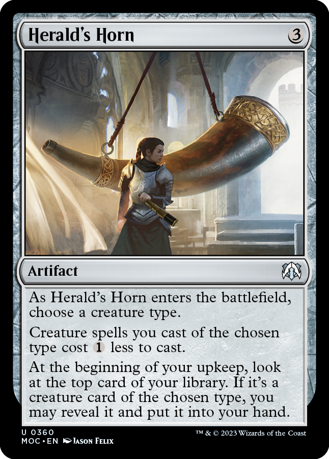 Herald's Horn [March of the Machine Commander] - Magic: The Gathering - Card Brawlers | Quebec | Canada |