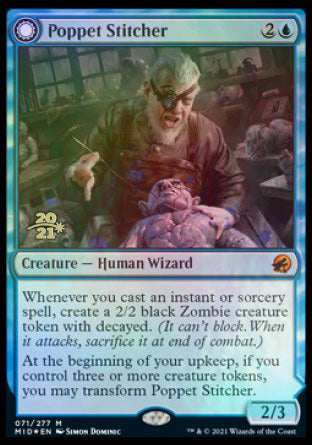 Poppet Stitcher // Poppet Factory [Innistrad: Midnight Hunt Prerelease Promos] - Magic: The Gathering - Card Brawlers | Quebec | Canada |
